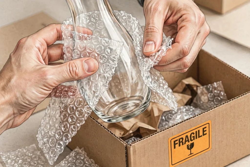 Pack fragile items