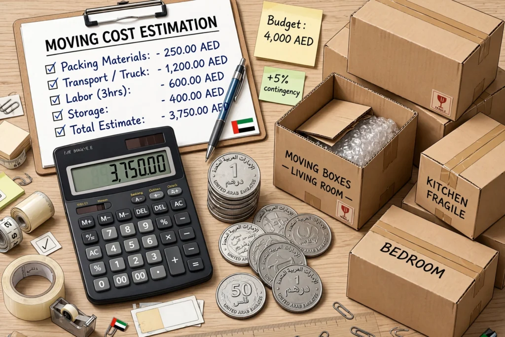 Movers cost Dubai
